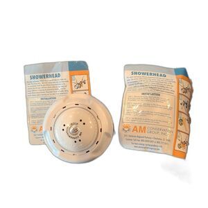 AM Conservation Group Spoiler Showerhead Lot of 2 Energy Efficient 1.5 GPM